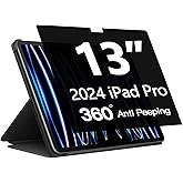 Halloive 360° Privacy Screen Protector for iPad Pro 13 inch M5/M4 8th/7th Generation, iPad Pro 13 Inch 2025/2024 Privacy Filter Screen Protector Anti Blue Light Anti-Spy