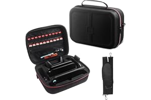 All in One Carrying Case for Nintendo Switch/Switch 2(2025)/Switch OLED, Hard Protective Case with 20 Game Card Slots, Portab
