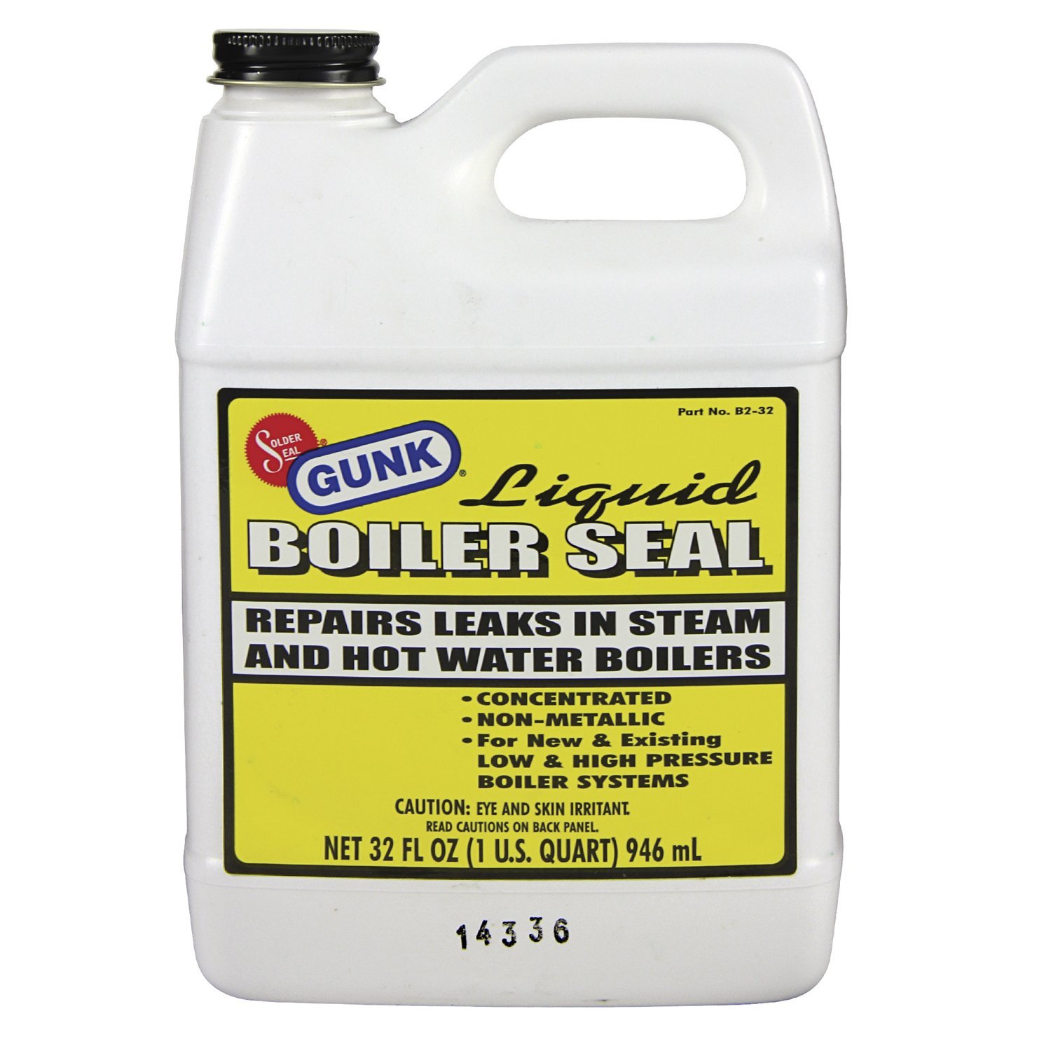 Gunk B232 Liquid Boiler Seal 32 oz. Repairs Leaks Steam Hot Water