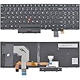 SUNMALL Replacement Keyboard Compatible with Lenovo IBM ThinkPad T570 T575 T580 P51S P52S 01ER582 01ER541 SN20M07934 01HX219 01HX259 SN20P41561 with Backlit