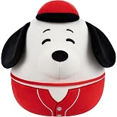 Squishmallows Original Peanuts 8in Baseball Snoopy &ndash; Official Jazwares Plush (Little)