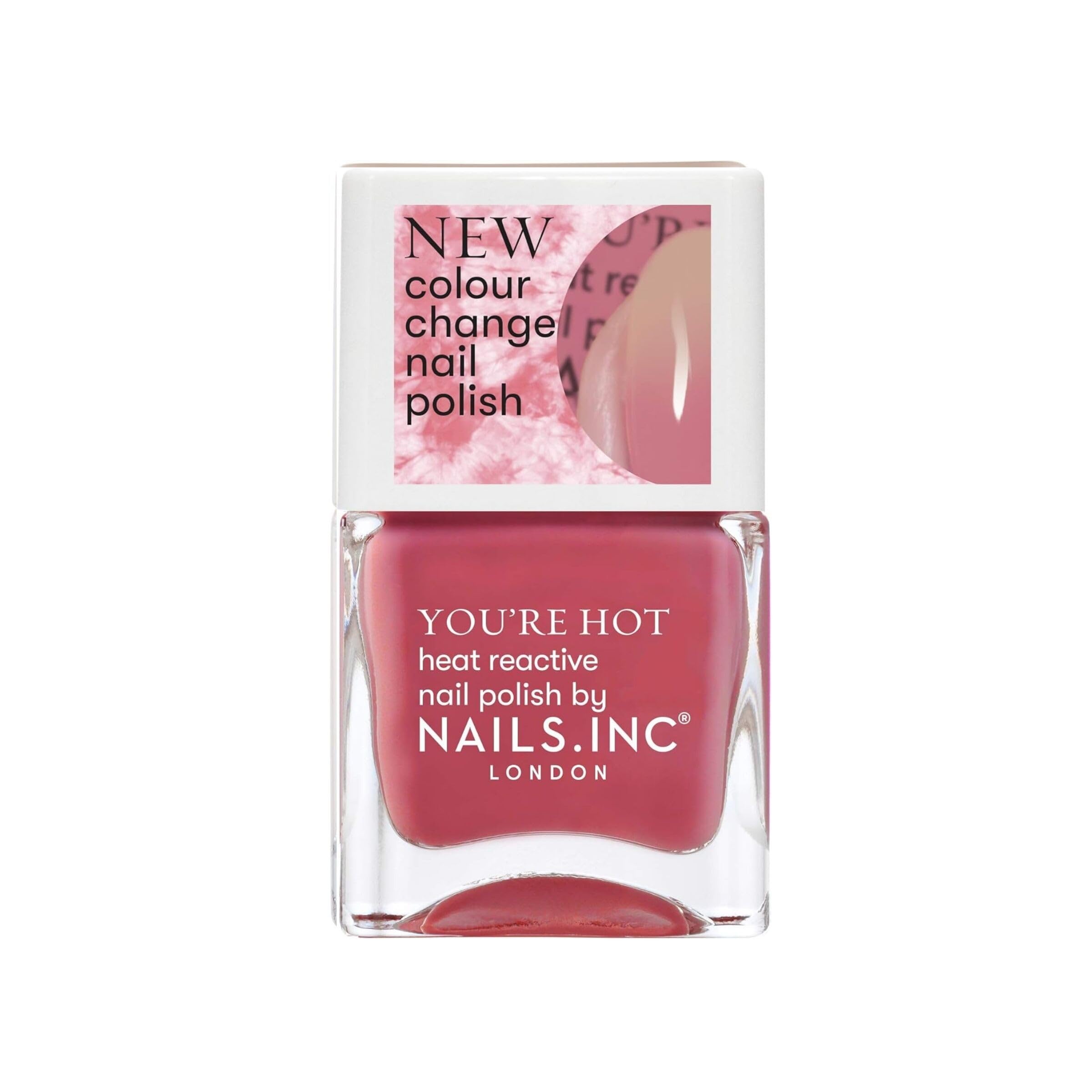 Nails Inc Hot Intentions Thermochromic Polish, peach, 14 millilitre