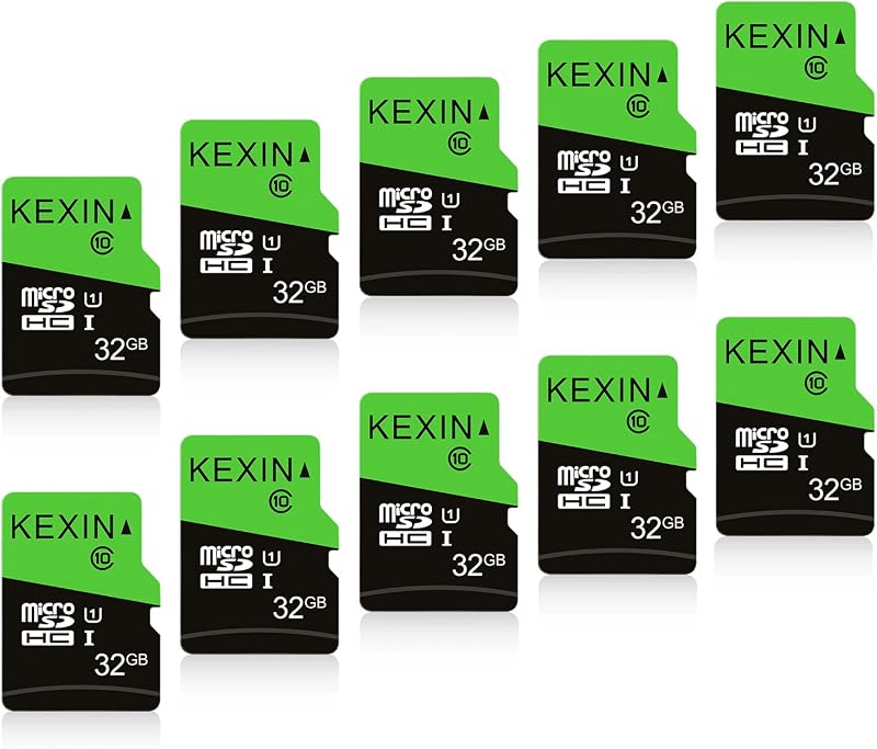 KEXIN 32GB Micro SD Card 10 Pack UHS-I A1 Class 10 85MB/s TF Card