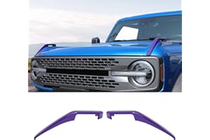 SQQP Engine Hood Hinge Cover Compatible with 2021-2025 Ford Bronco,Trail Sights Trim 2Pcs Kit Exterior Decorative Accessories(Purple)