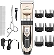 oneisall Dog Shaver Clippers Low Noise Rechargeable Cordless Electric Quiet Hair Clippers Set for Dogs Cats Pets