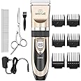 oneisall Dog Shaver Clippers Low Noise Rechargeable Cordless Electric Quiet Hair Clippers Set for Dogs Cats Pets