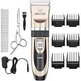 oneisall Dog Shaver Clippers Low Noise Rechargeable Cordless Electric Quiet Hair Clippers Set for Dogs Cats Pets