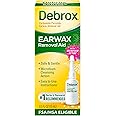 Debrox Ear Wax Removal Drops, Gentle Microfoam Ear Wax Remover, 0.5 Fl Oz