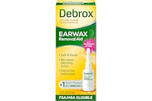Debrox Ear Wax Removal Drops, Gentle Microfoam Ear Wax Remover, 0.5 Fl Oz