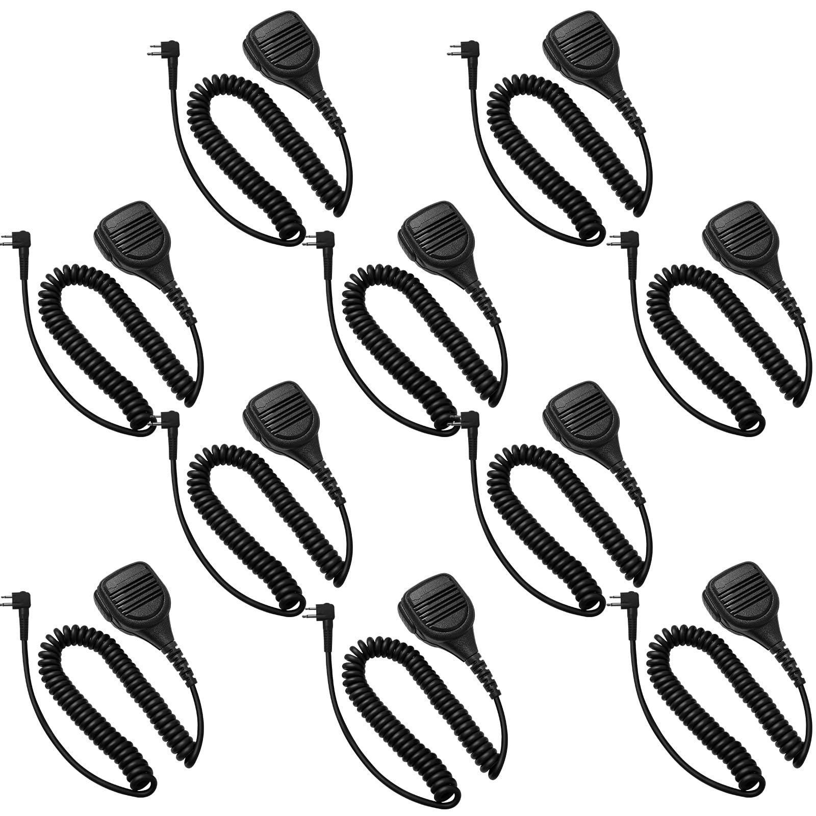 Photo 1 of 10 Pack PMMN4013a Speaker Microphone for CP200 CP200D PMMN4013 Shoulder Mic with 3.5 mm Jack for Motorola R2 CP100D CP185 BPR40D BPR40 PR400 CLS1110 CLS1410 CLS1110 RDU4100 RMU2040,2 Pin Two Way Radi