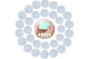 40 PCS Dxmimer Smoke Detector Cover Fire Alarm Cover, Thickened Elastic Plastic Reusable Smoke Alarm Dust Paint Cover for Home Cooking or Baking (White)