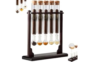 𝘾𝙞𝙜𝙖𝙧 Flavor Injector Humidifier, Handmade DIY Aromatherapy Wooden Base Display with Hygrometer & Airtight Caps,Infuser 
