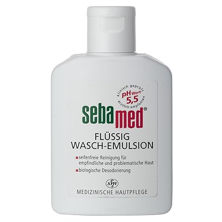 5Pack Sebamed Flüssig Wasch-Emulsion Reise-Duschgel 5x 50ml