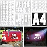 Seloom 148 PCS Reflective Mailbox Numbers and