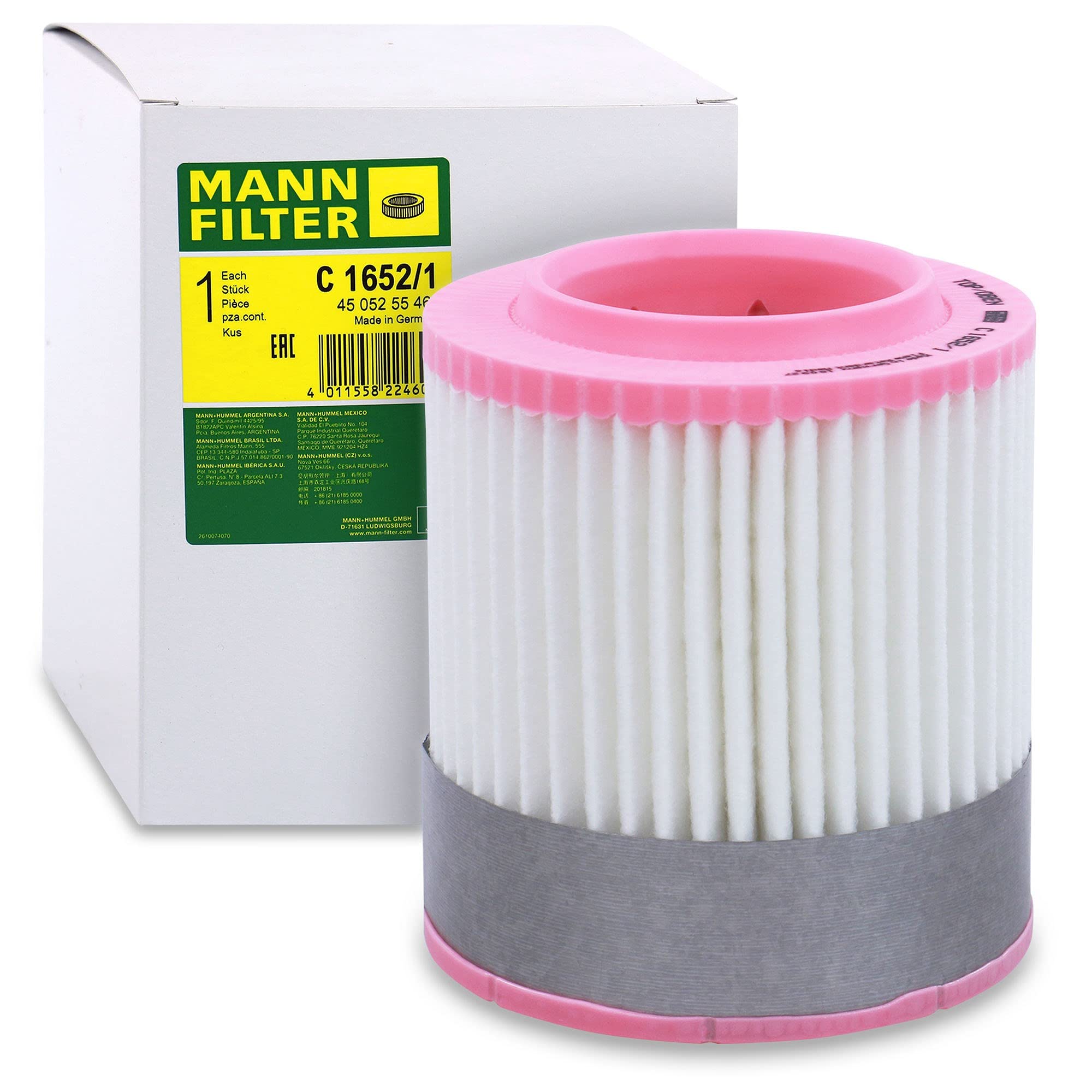 MANN-FILTER C 1652/1 Air Filter - for Cars + Transporters