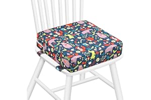 Zicac Portable High Chair Increasing Seat Cushion for Travel Dining Seat Pad for Toddler Kids Baby Infant Washable Thick Chair Seat Pads (Forest Green)