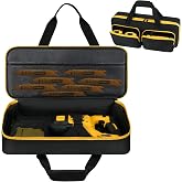 Carrying Case Compatible with DEWALT 20v/60v Saw DCS380B/DCS382B/DCS389B | Reciprocating saw case Compatible with Milwaukee M18 2821-20/2621-20/2722-20 and RYOBI PCL515B, Multiple Accessory Pockets