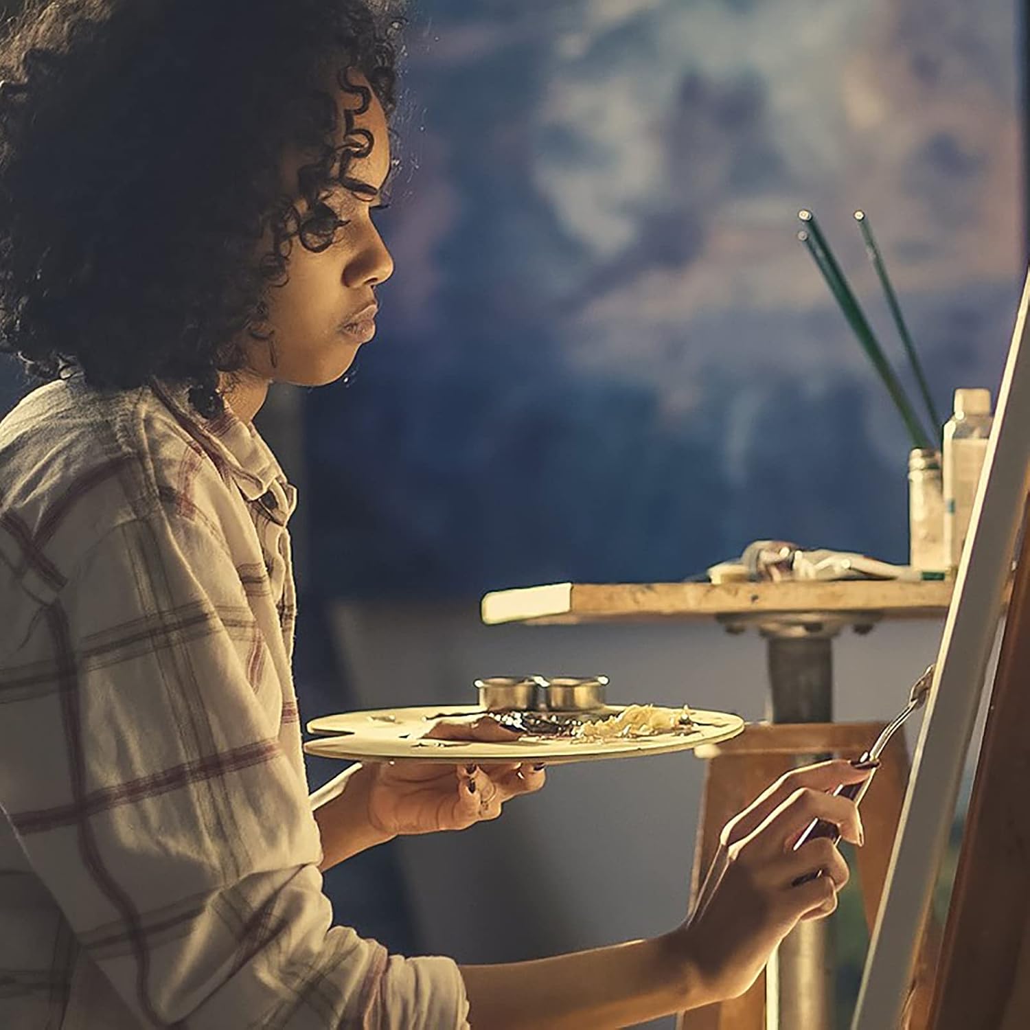 WUWEOT 15 Pieces Palette Knife Set, Stainless Steel Spatula Palette Knife Oil Painting Mixing Scraper for Oil, Canvas, Acrylic Painting, 3 Pack