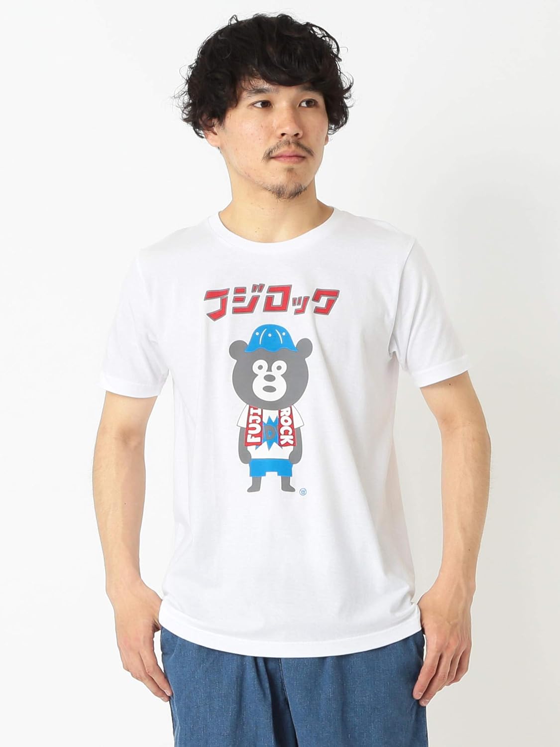 ビームス Beams Tシャツ Web限定 Fuji Rock Festival 17 Beams The Wonderful Design Works Fes Bear Tee メンズ White S Tシャツ カットソー 通販 Amazon