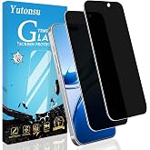 Yutonsu 2 Pack Privacy Screen Protector for iPhone 17 Pro 6.3-Inch | Anti-Spy Private Tempered Glass, Anti-Scratch, Easy Installation, Anti-Scratch, Case Friendly