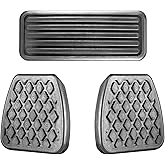 Pedal Pad Covers Kits 46545-SH3-000 17816-SK7-000 Fit for Honda Civic Brake/Clutch/Throttle Pedal Cover Combination 1990-2000