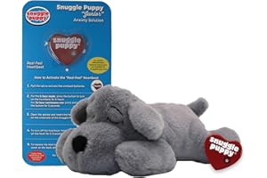 Original Snuggle Puppy Toys for Small Breeds - Heartbeat Puppy for Dogs - Pet Anxiety Relief and Calming Aid - Comfort Dog Toys for Behavioral Training. Heat Pack not Included