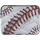 zyrtty Baseball Laptop Case Sleeve, Vintage Baseball Pattern Shockproof Protective Computer Carrying Cover, Briefcase Handbags 15-16inch Laptop Sleeve Bag