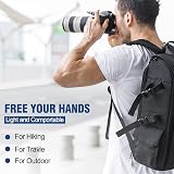 KTUEOV Camera Strap Quick Release Shoulder Padded Nylon Adjustable w/ Safety view 7