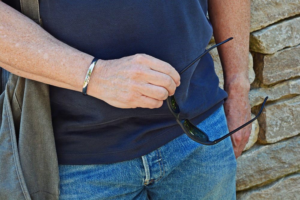 MnB Magnetics Copper Magnetic Bracelet with a Silver Finish for Men & Women - Extra Strong Magnets, M o S - Image 4
