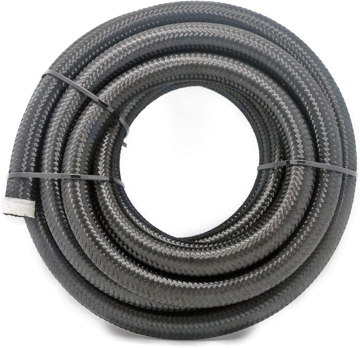 8AN 10FT Universal Braided Oil Fuel Line Hose Stainless Steel Nylon for
