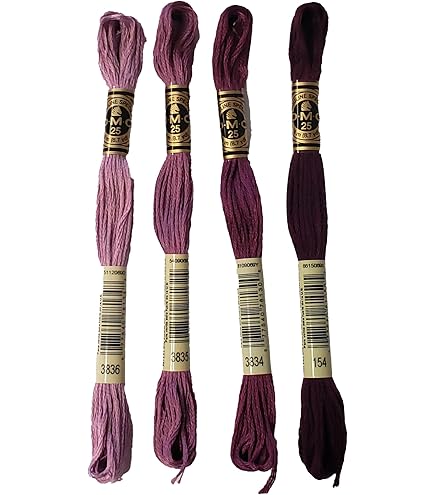 Amazon.com: DMC 6-Strand Embroidery Cotton Bundle - Mauve Color