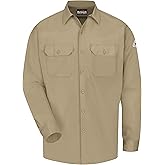 Bulwark FR Mens Flame Resistant 7 Oz Cotton/Nylon ComforTouch Work Shirt