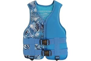 Adult Life Jacket Vest, Adjustable Breathable Swimming Buoyancy Aid, Lightweight Quick Dry for Kayaking Fishing Rafting Boati