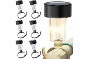 Pool Lights for Above Ground Pools, 6pcs Solar LED Pool Frame Lights with Adjustable Band, Waterproof Above Ground Pool Light