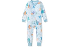 Burt's Bees Baby baby-boys Footless Sleepers, 100% Organic Cotton, One-piece Diagonal Zip Up Jumpsuit, Snug Fit Pajamas