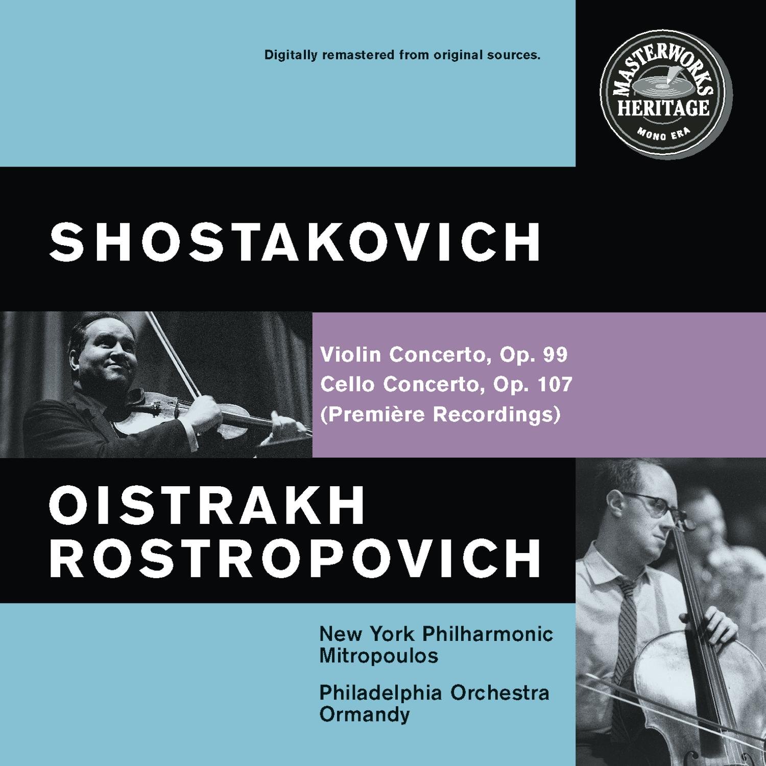 Chostakovitch Concerto pour violon, Op.99 Concerto pour violoncelle