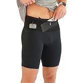 FlipBelt Men's Running Compression Shorts with Built-in Running Belt