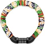 SPGOOD Bike Lock 830mm Heavy Duty Chain 5-Digit Resettable 14 Colors Camouflage