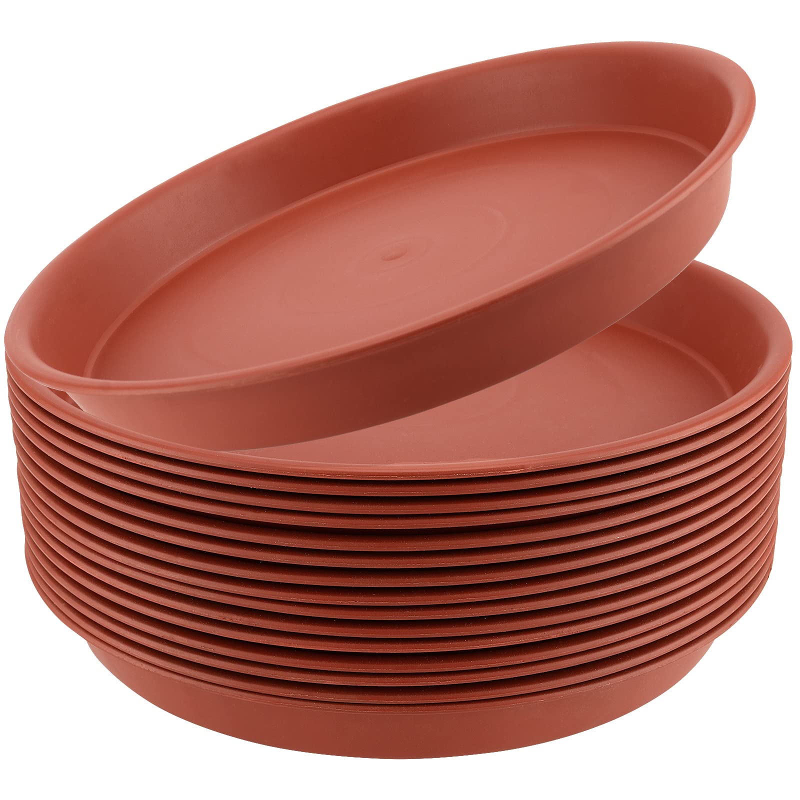 ZOENHOU 10 Pack 30 CM Plant Saucers, Thickened Plastic Plant Pot Saucers Planter Flower Drip Trays for Indoor Outdoor Garden