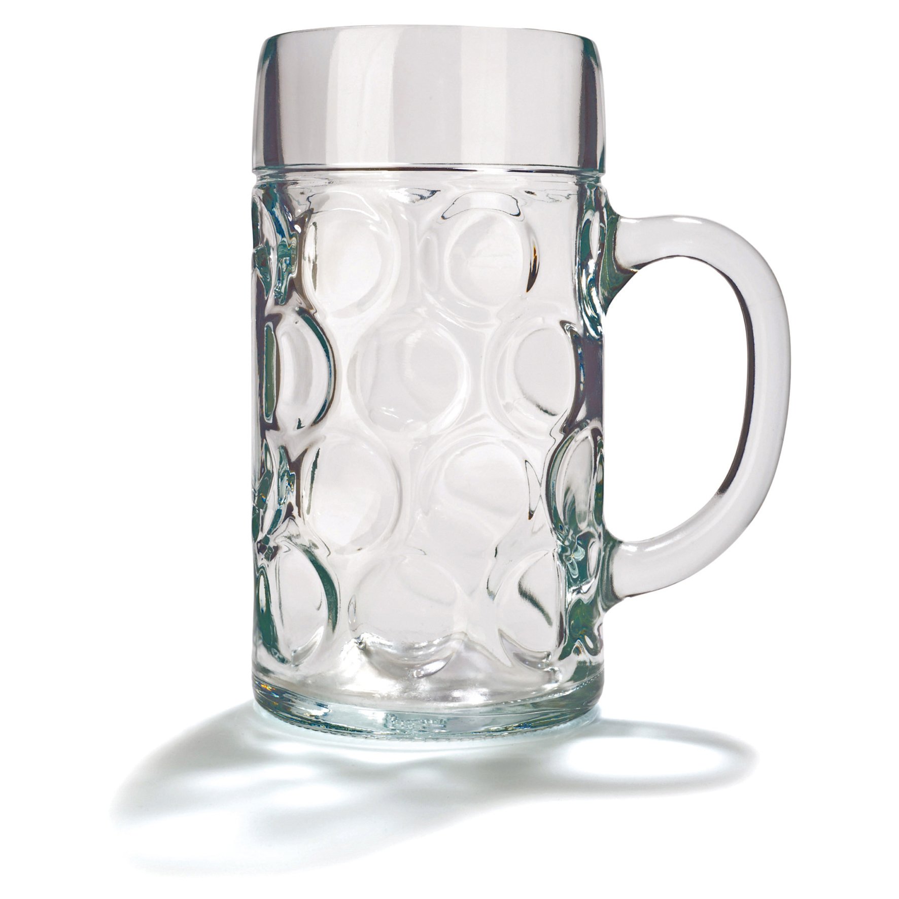 drinkstuff 04533/80 German 2 Pint Glass Beer Tankards