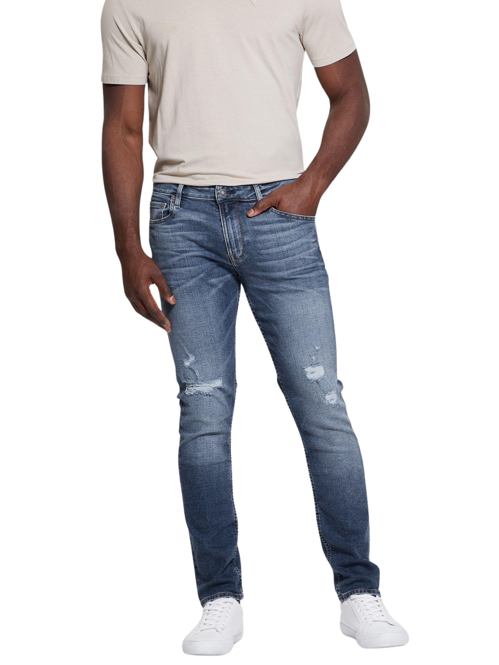 GUESS Men’s Eco Finnley Tapered Jeans, Mills