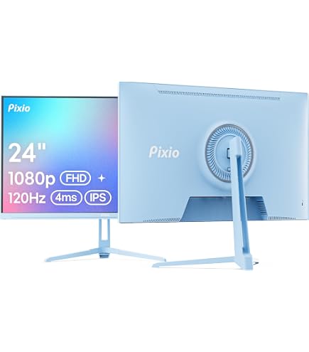 Amazon.com: Pixio PXC248 Wave Blue 24 inch 200Hz Refresh Rate FHD