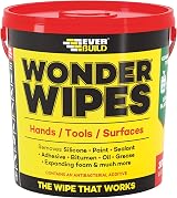Everbuild Giant Wonder Wipes 5 x 300 Tub Multi-Purpose Hand Wipes view 1