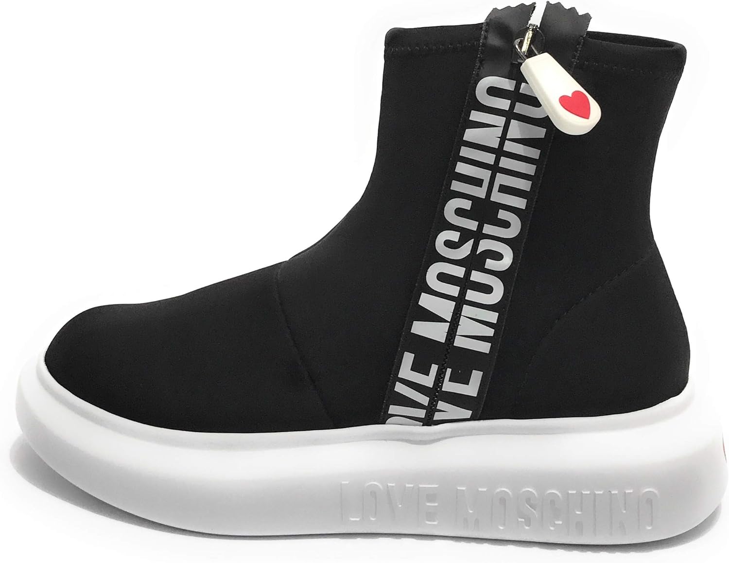 Moschino Scarpe Donna Love Sneaker A Calzino Fondo Nero DS21MO13