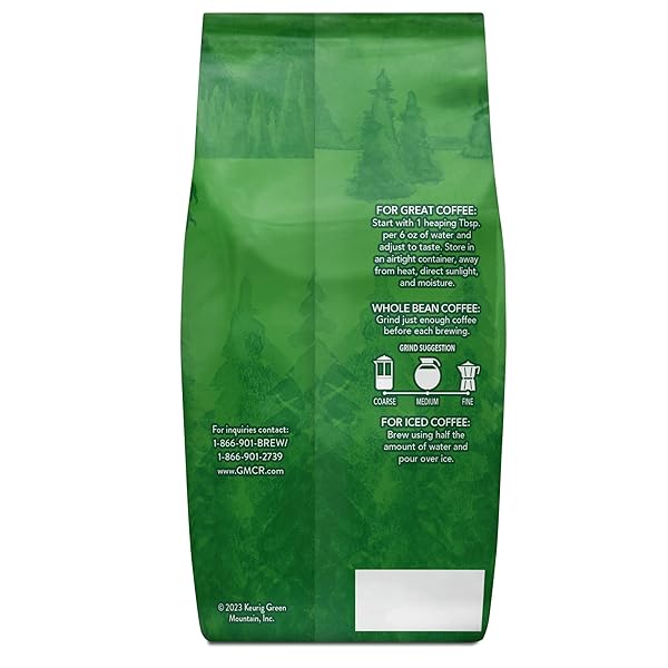 GREEN MOUNTAIN COFFEE ROASTERS DARK MAGIC, WHOLE BEAN COFFEE, BAGGED 18 OZ