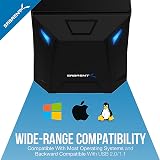 Sabrent Hard Drive Docking Station SSD HDD 2.5 3.5 SATA External Enclosure USB view 8
