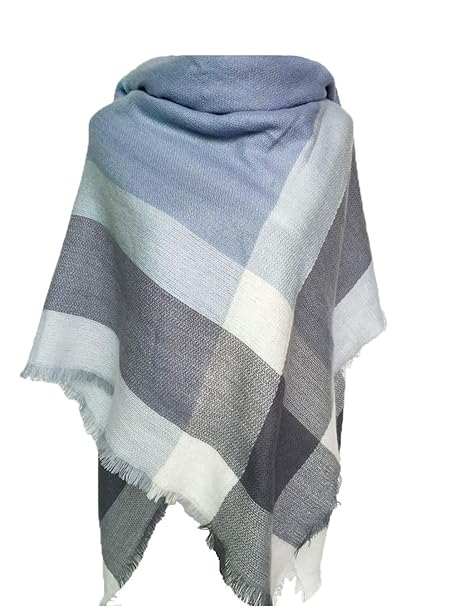 Damen Herbst Winter Schal Imitation Kaschmir Kariert Deckenschal 140*140cm