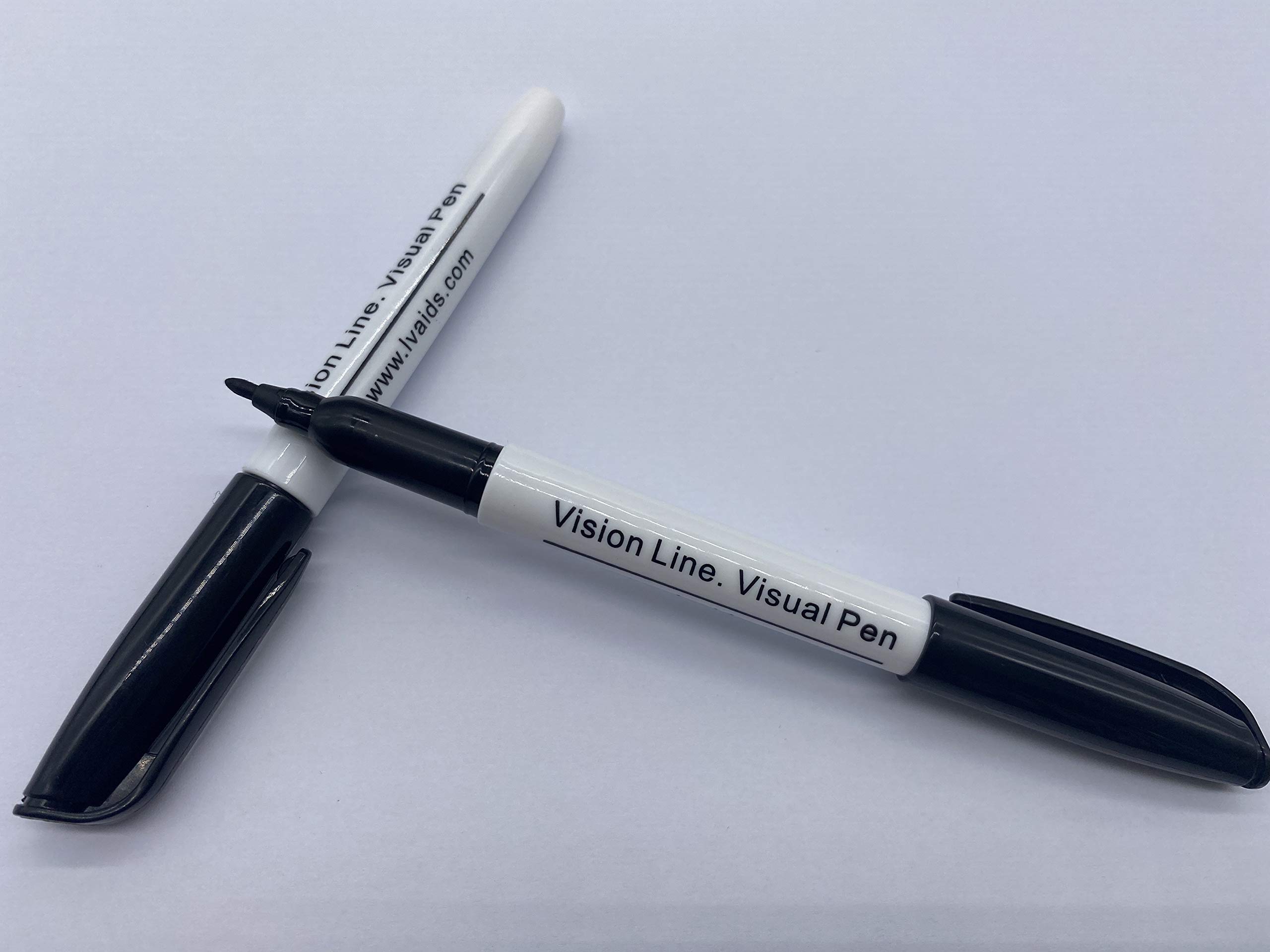 Hongdee 2020 Low Vision Pen for Seniors and Visually Impaired, 12 Count (Pack of 1), White, Black