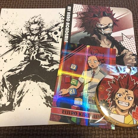 Amazon Co Jp 僕のヒーローアカデミア ヒロアカ セット 切島 お正月 缶バッジ アートコースター 和紙 ポストカード 水墨画 アニメイト 特典 ホビー 通販