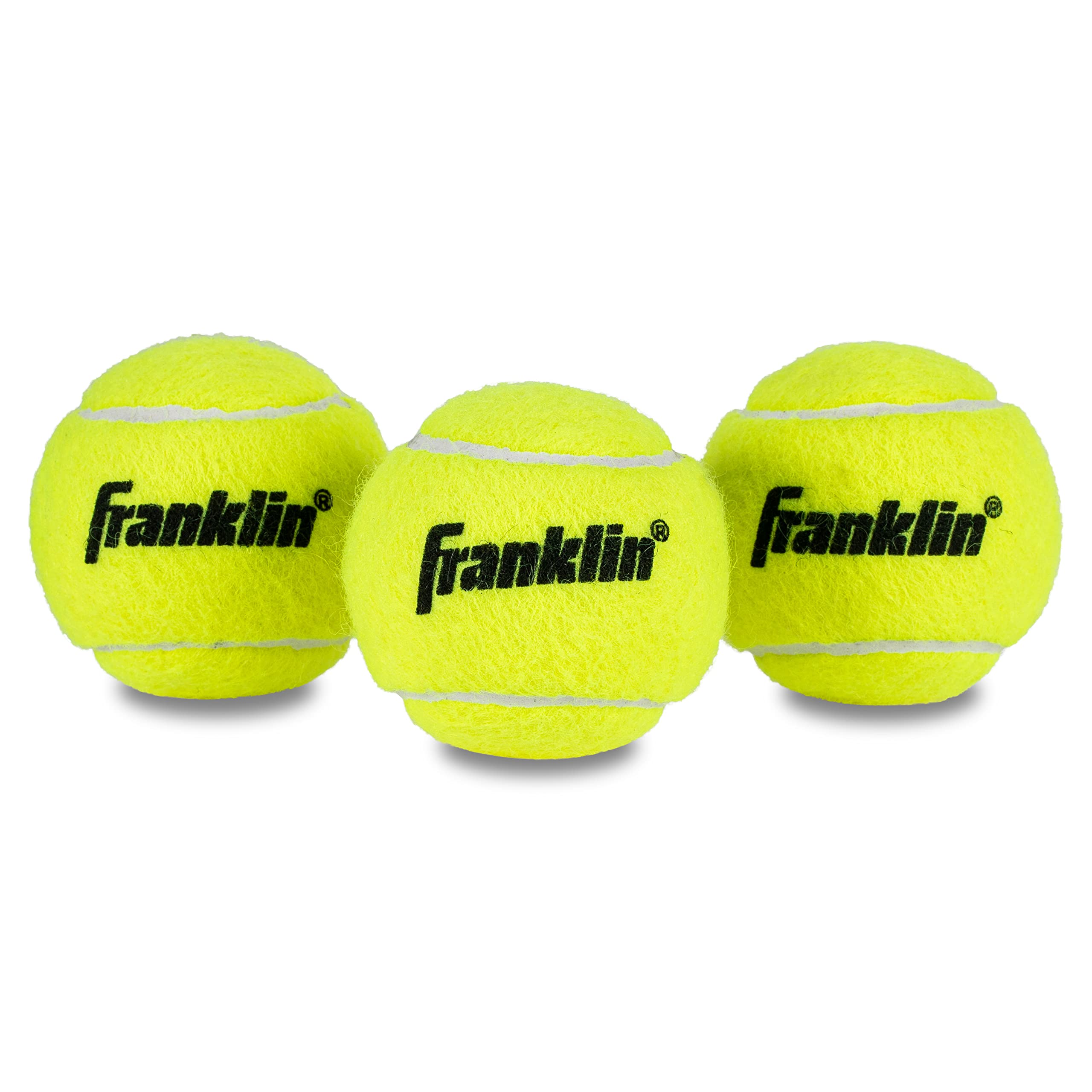 Franklin Sports World Padel Tour Padel Balls - PRO+ 2.6" Official Size & Weight - 3 Pack Can - 3 Balls per Set - Yellow